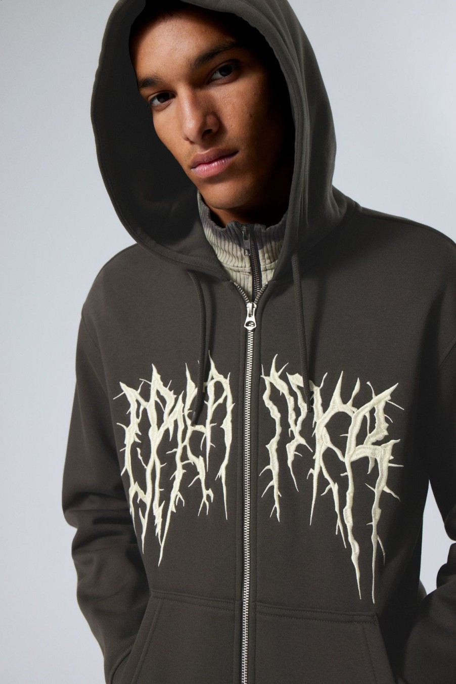 Best Weekday Standard Graphic Zip Hoodie