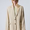 New Weekday Isa Linen Mix Blazer