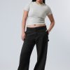 Clearance Weekday Loose Carpenter Linen Blend Trousers