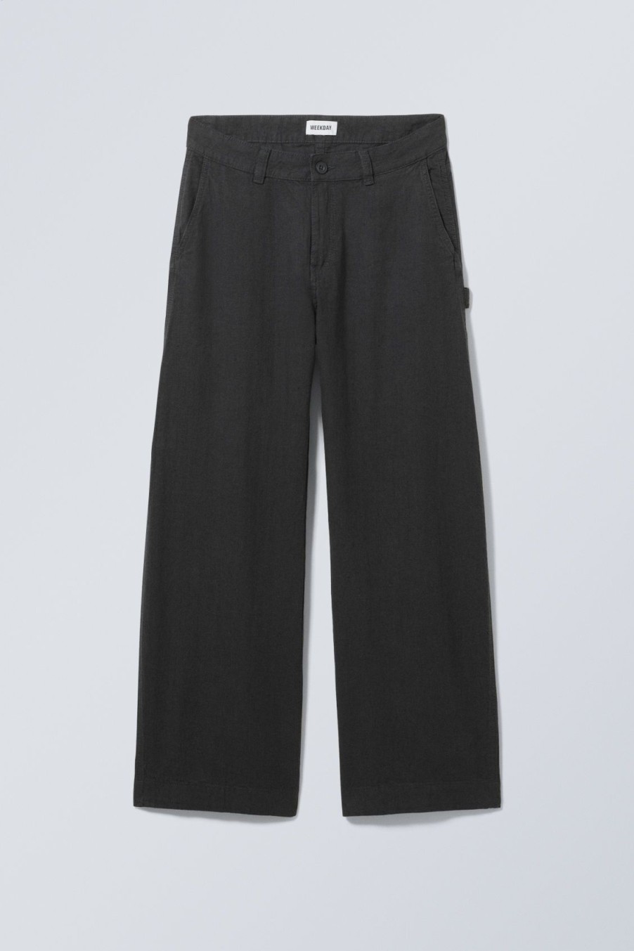 Clearance Weekday Loose Carpenter Linen Blend Trousers