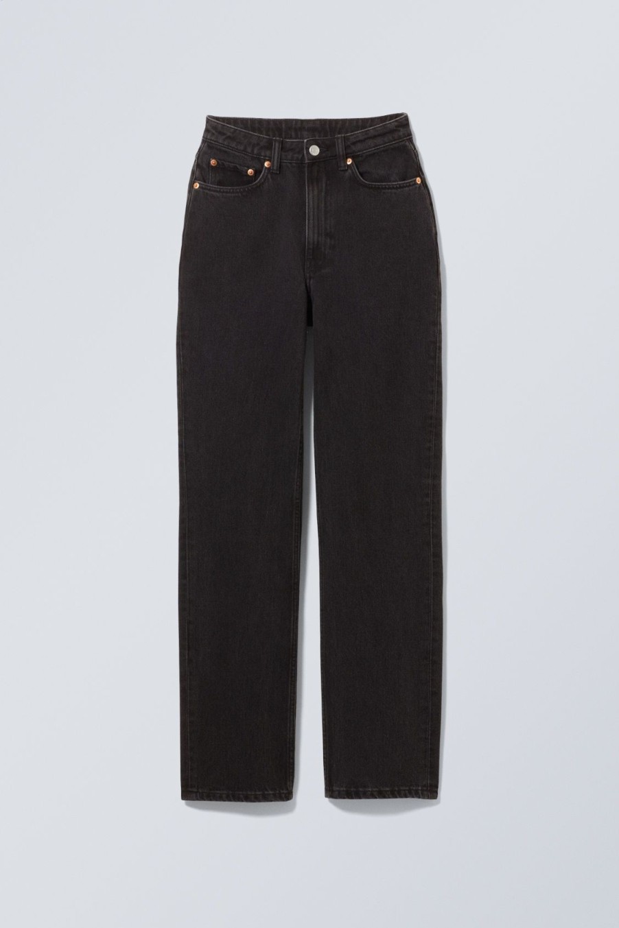 New Weekday Resolute Curve High Straight Jeans