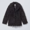 New Weekday Lilith Waisted Faux Fur Jacket