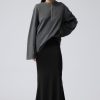 New Weekday Long Asymmetric Drape Skirt