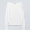 Wholesale Weekday Boatneck Fitted Long Sleeve Top