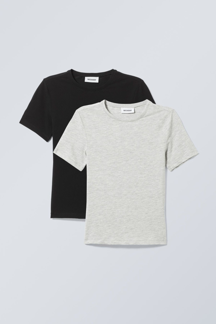 Online Weekday 2-Pack Slim Fitted T-Shirt