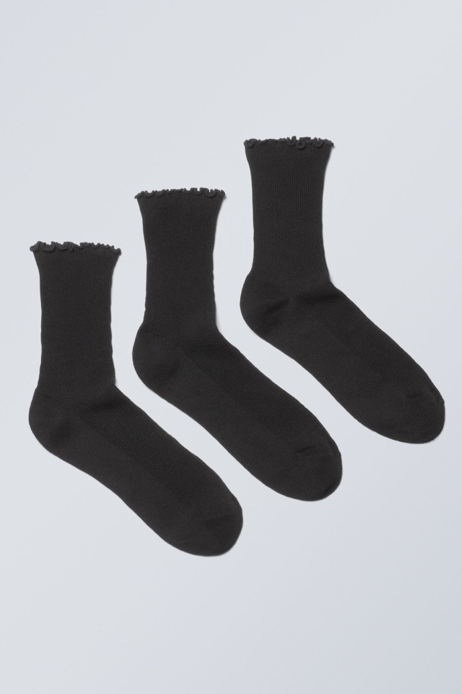 Best Weekday 3-Pack Frill Edge Socks