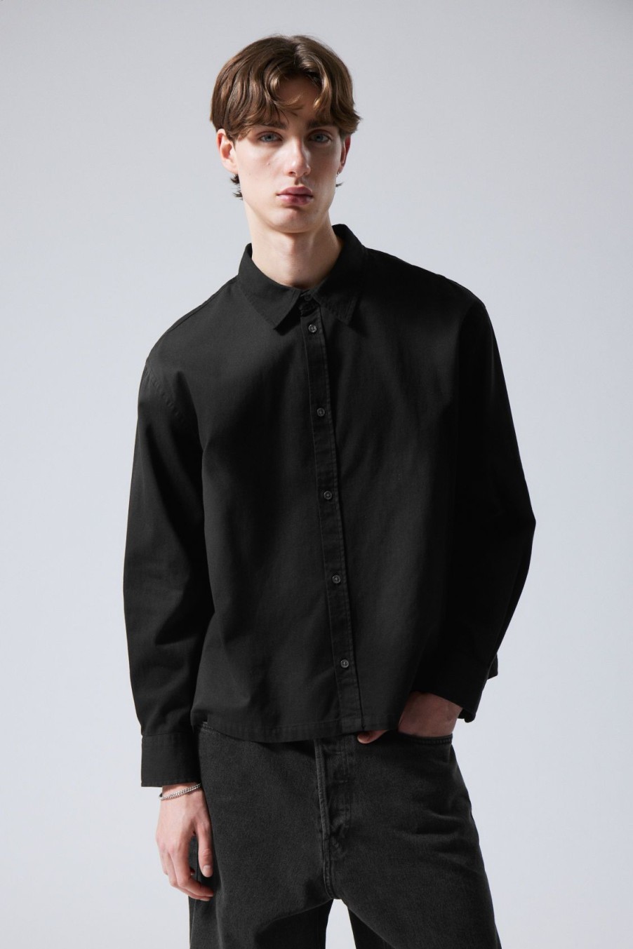 Online Weekday Oversized Boxy Washed Shirt