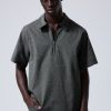 Online Weekday Relaxed Short Sleeve Zip Shirt