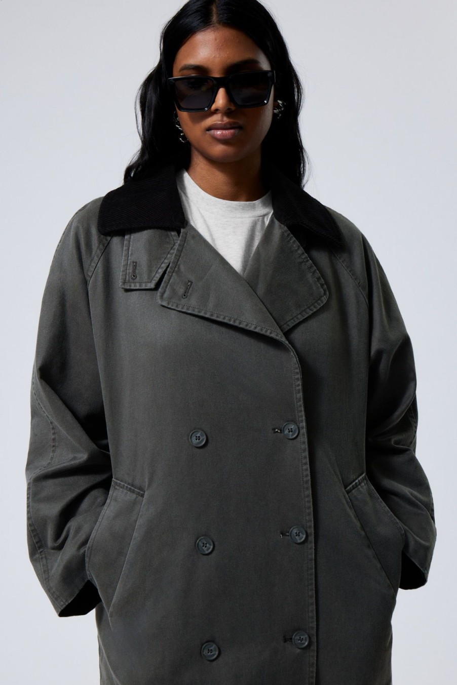 Online Weekday Jones Waxed Coat