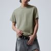 New Weekday Short Boxy Heavyweight T-Shirt