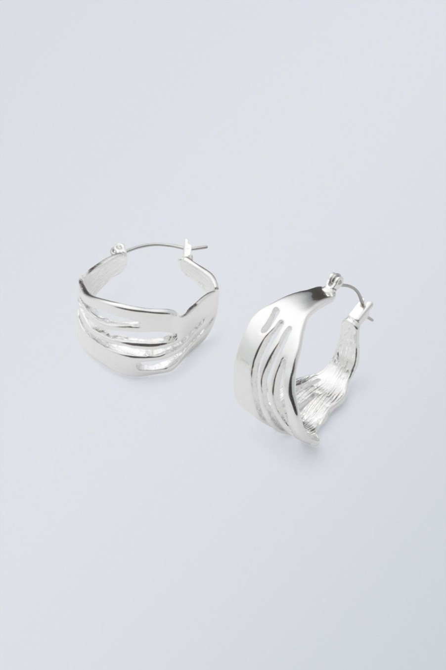 New Weekday Motion Hoop Earrings