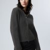 Best Weekday Ofelia Rib Knit Zip Hoodie