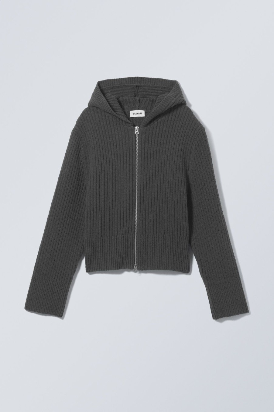 Best Weekday Ofelia Rib Knit Zip Hoodie