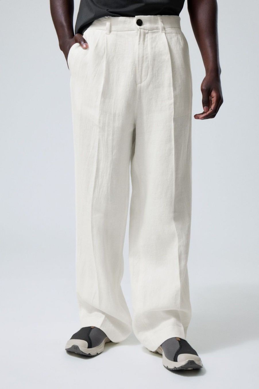 Online Weekday Uno Loose Linen Suit Trouser