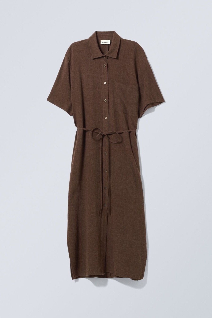 Hot Weekday Cori Linen Dress