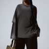 Best Weekday Oversized Double Dyed Longsleeve Top