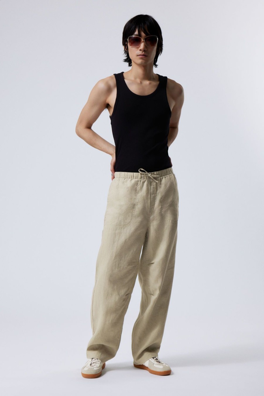 New Weekday Relaxed Linen Trousers