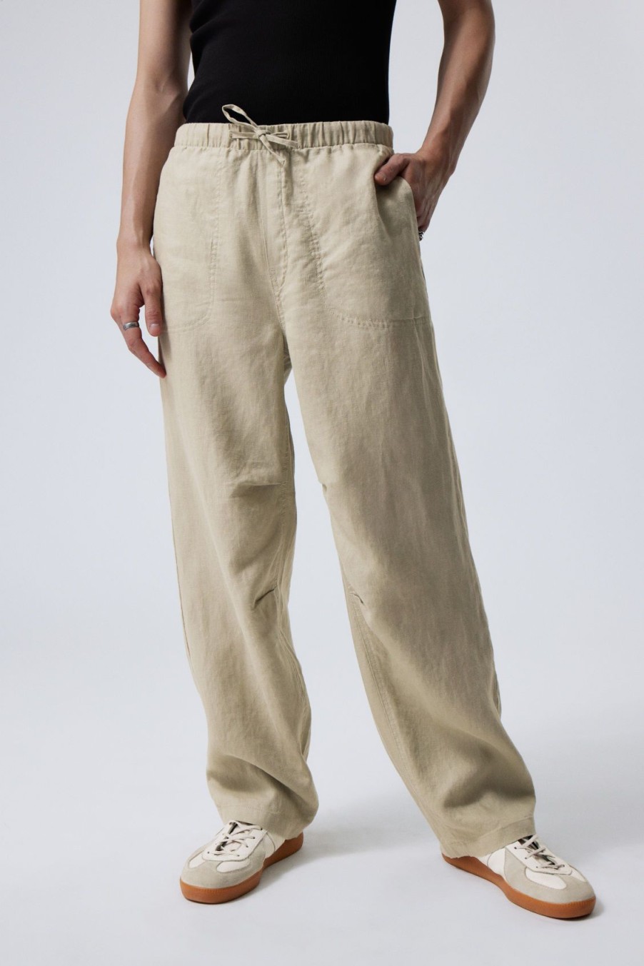 New Weekday Relaxed Linen Trousers