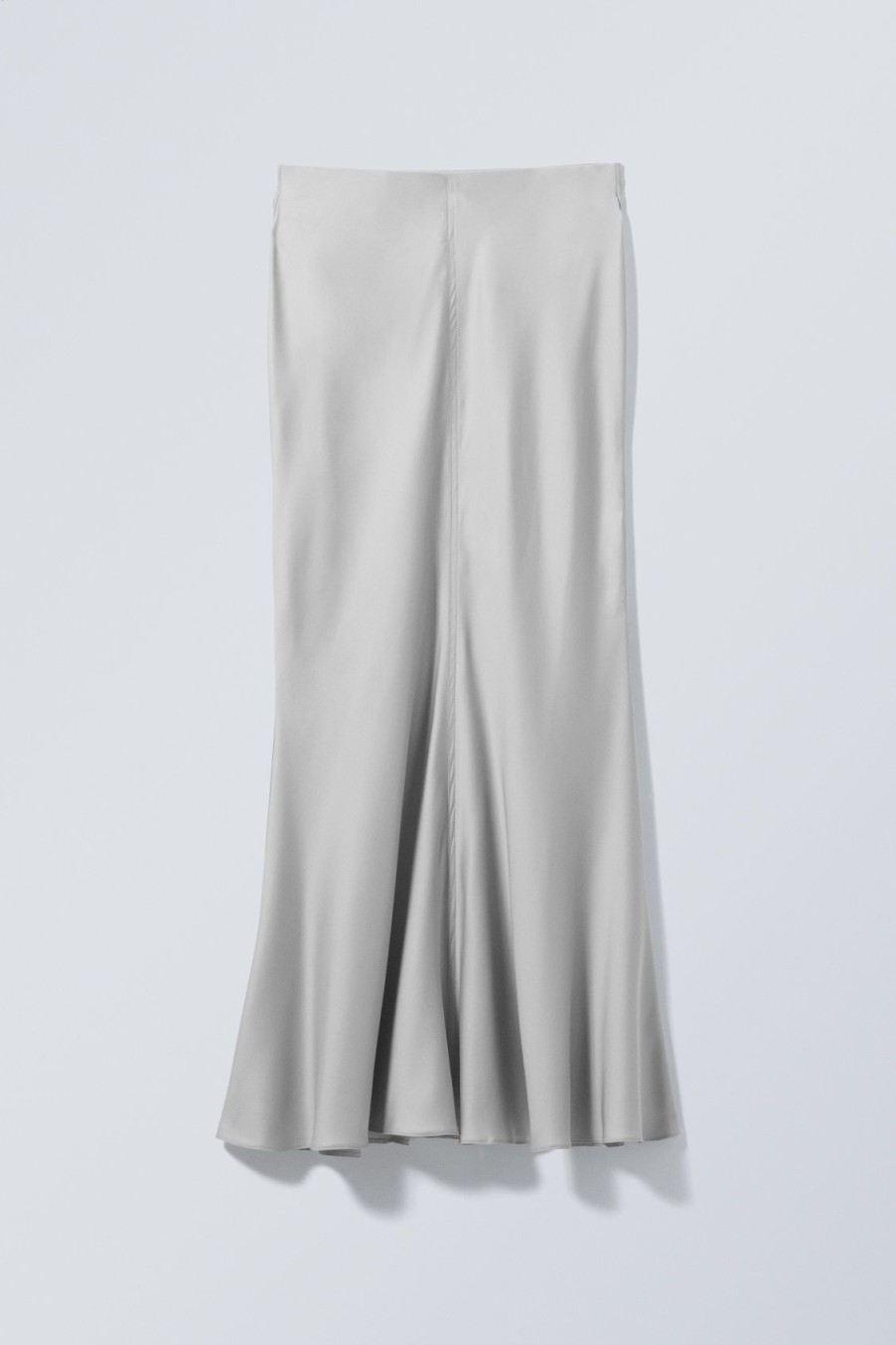 New Weekday Paige Satin Long Skirt