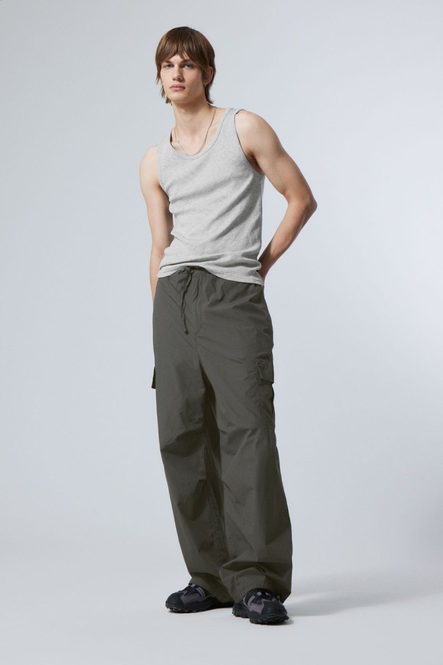 Hot Weekday Parachute Loose Cargo Trousers