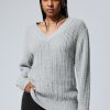 Online Weekday Farila Oversized Distressed Sweater