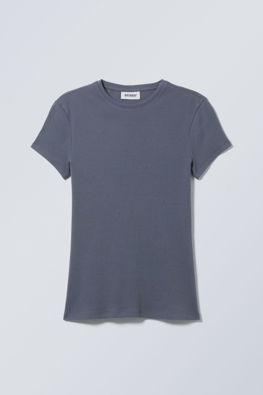 Hot Weekday Close Fitted Rib T-Shirt