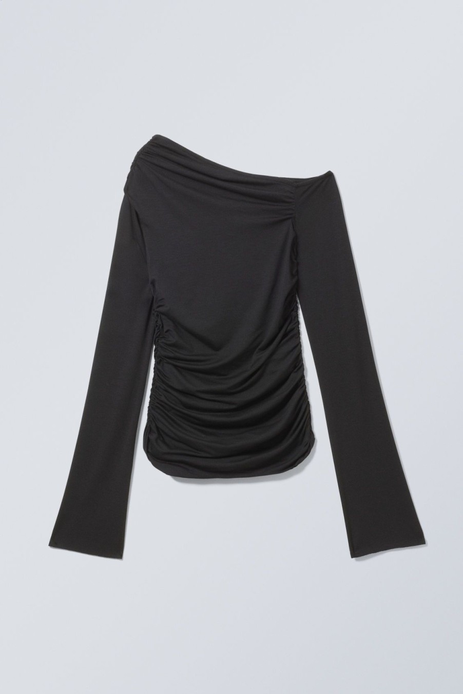 Online Weekday Drape Asymmetric Lyocell Top