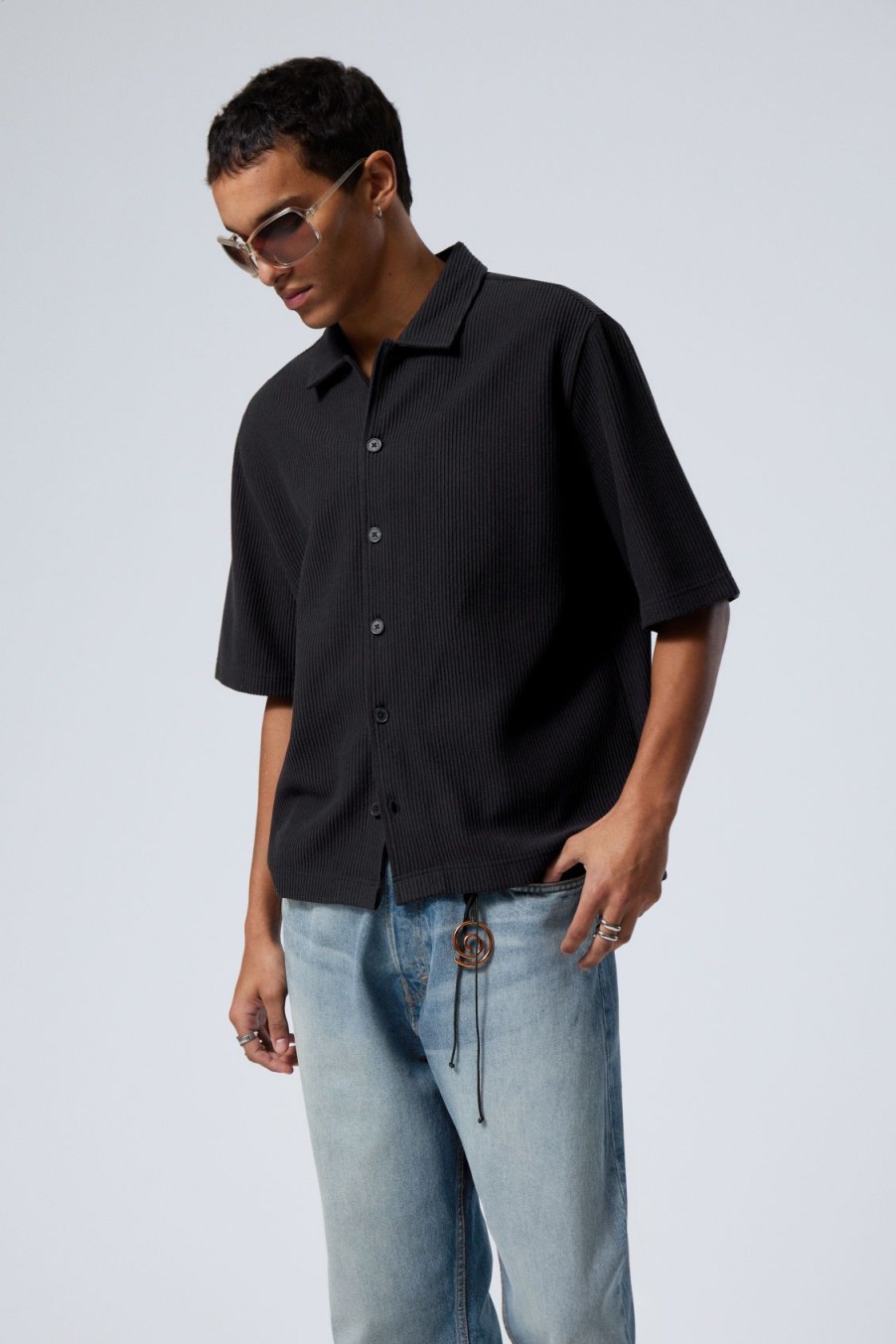 New Weekday Rib Relaxed Resort Shirt