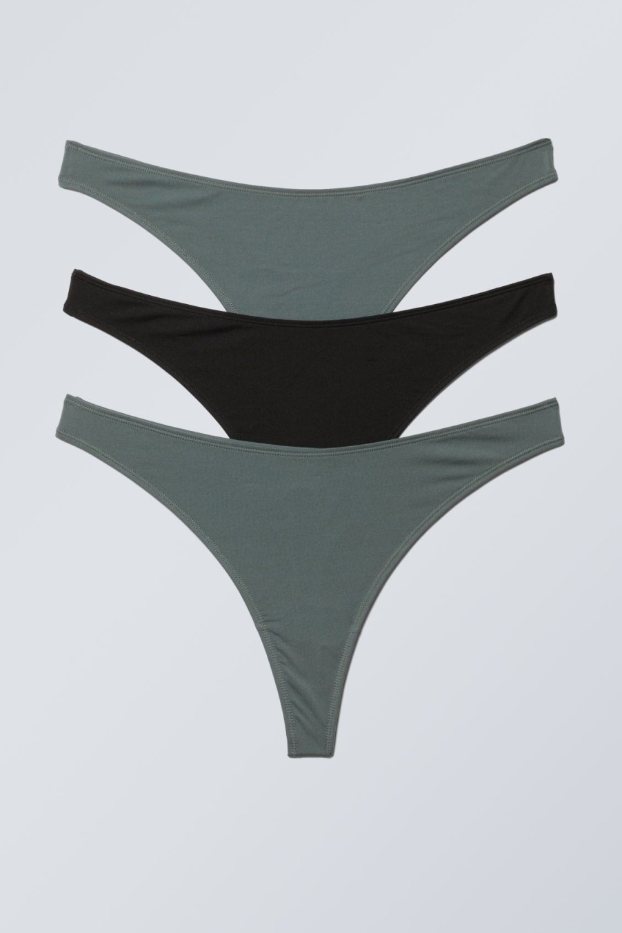 Hot Weekday 3-Pack Soft Thongs