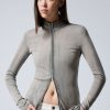 Hot Weekday Anja Zip Turtleneck Longsleeve Top