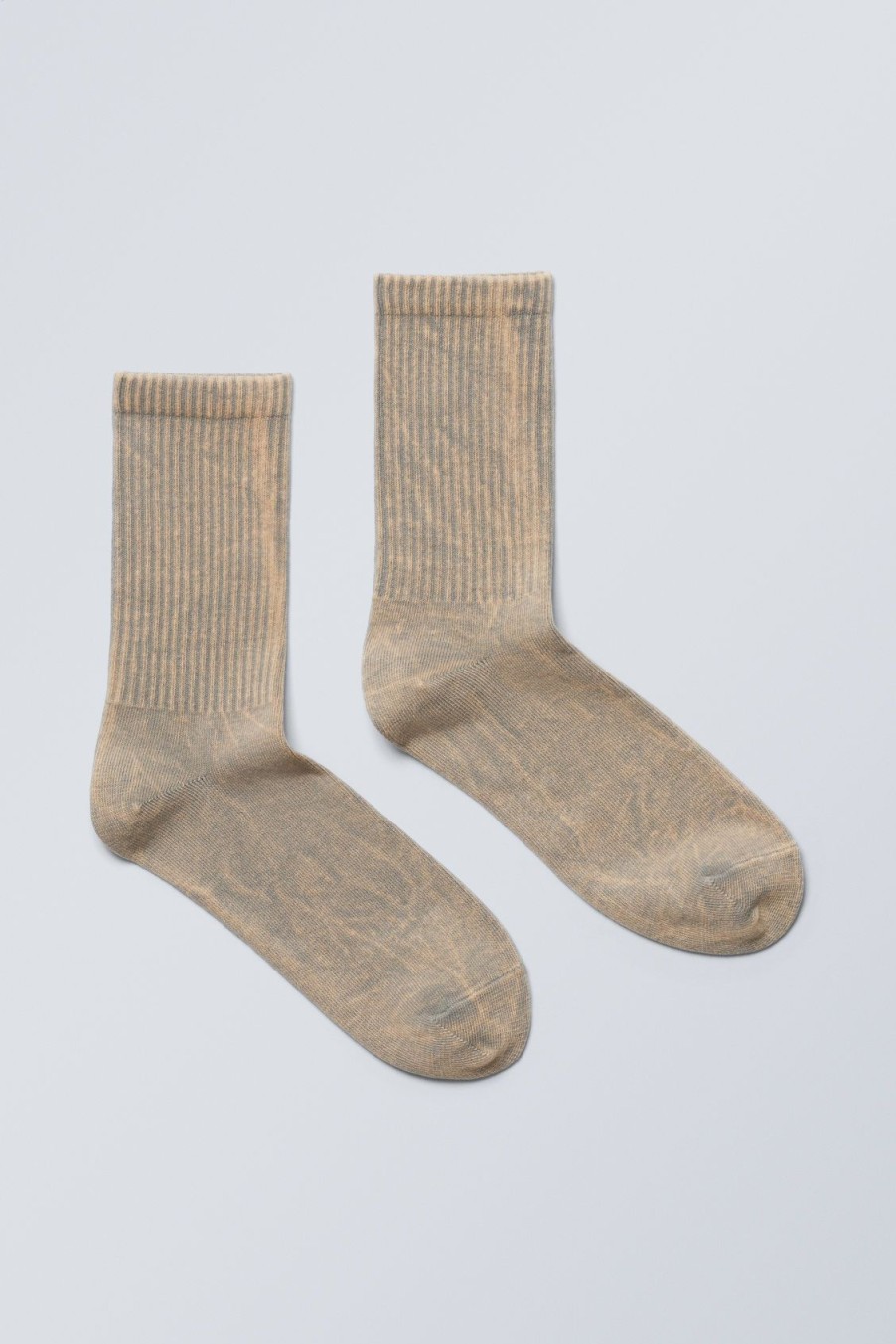 Online Weekday Washed Print Sport Socks