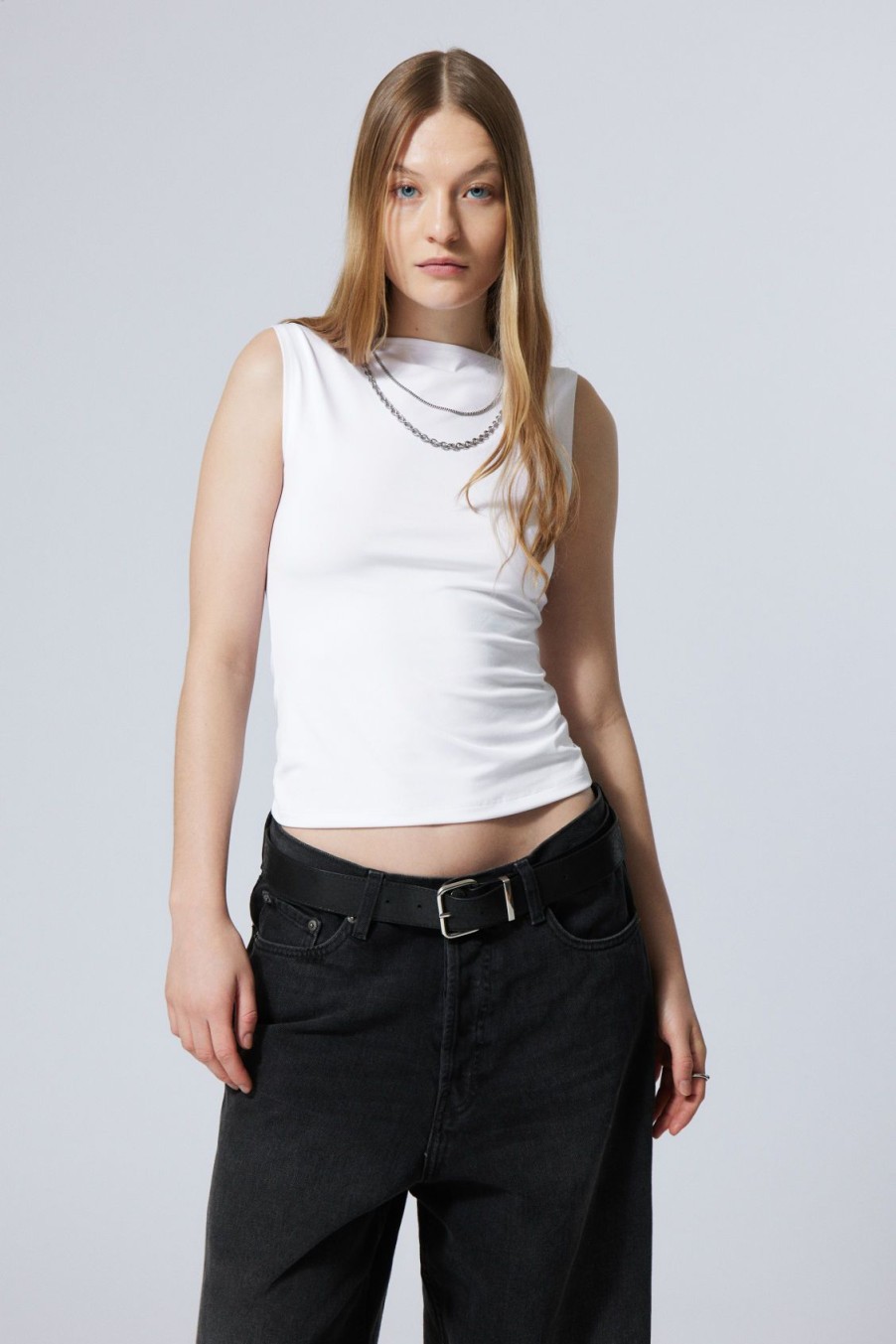 Clearance Weekday Annie Boatneck Sleeveless Top