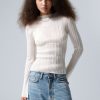 New Weekday Mary Sheer Knitted Sweater