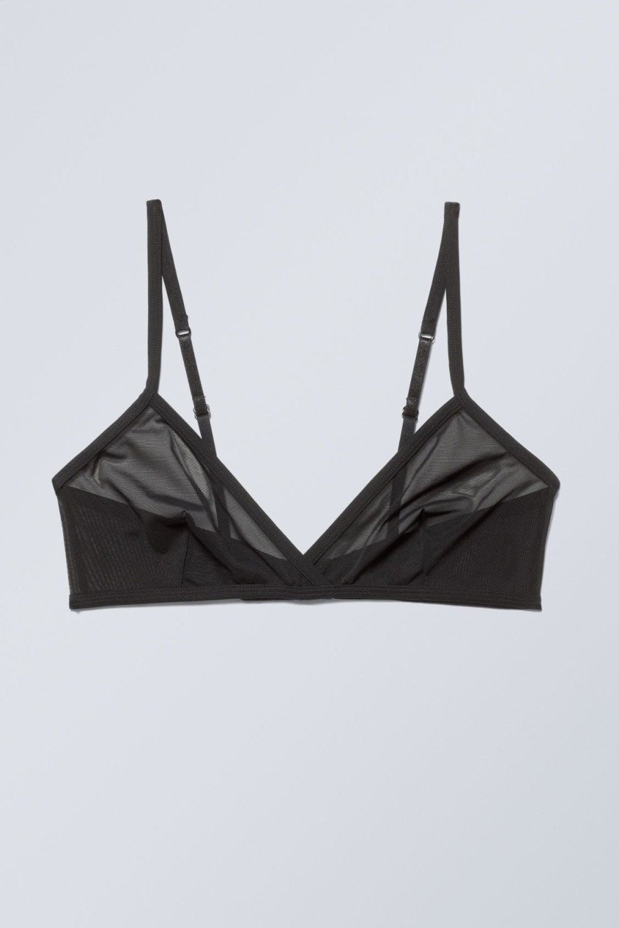 Hot Weekday Bonnie Mesh Triangle Bralette