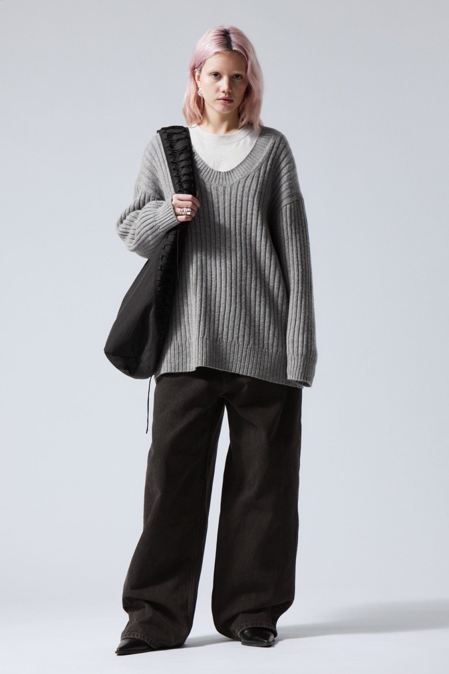 Clearance Weekday Eden Oversized Wool Blend Sweater