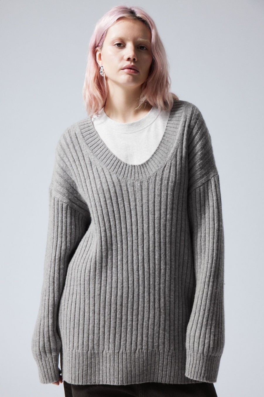 Clearance Weekday Eden Oversized Wool Blend Sweater