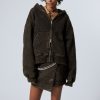 Best Weekday Boxy Washed Zip Hoodie