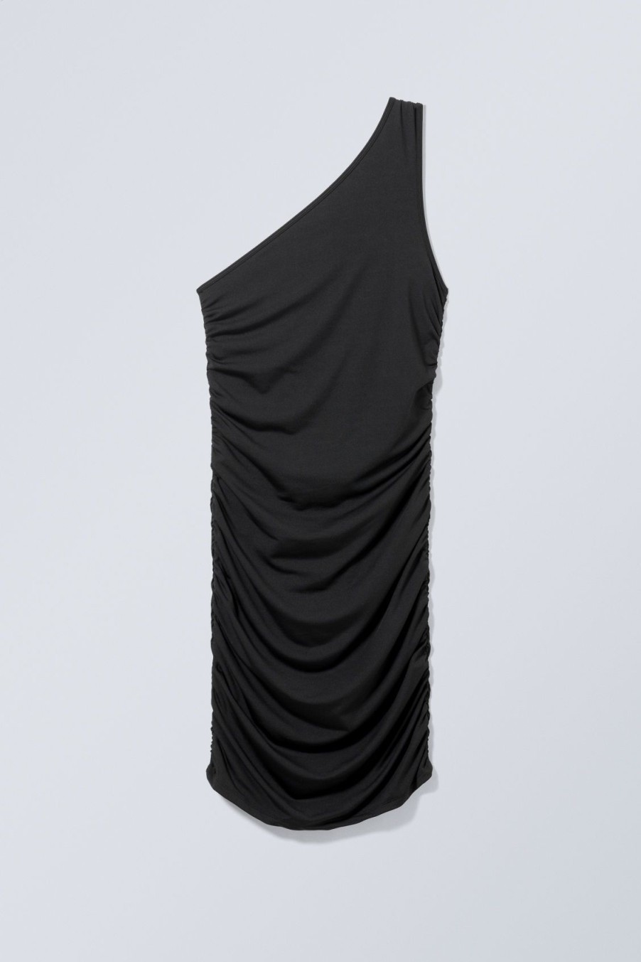 Online Weekday Y2K One Shoulder Jersey Dress