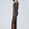 New Weekday Washed Draped Maxi Dress