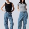 Online Weekday Galaxy Loose Straight Jeans