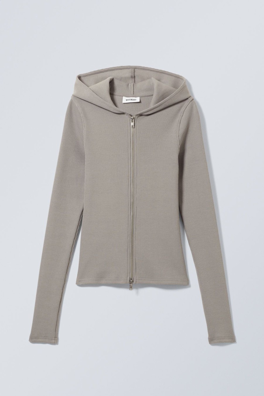 Wholesale Weekday Cut Tight Zip Hoodie