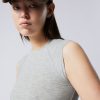 New Weekday Short Sleeve Fitted Top