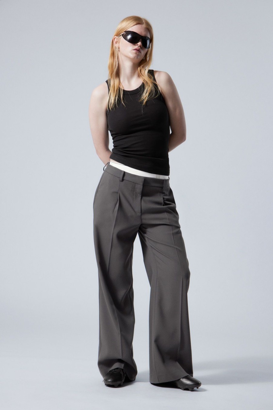 New Weekday Relaxed Fit Suiting Trousers