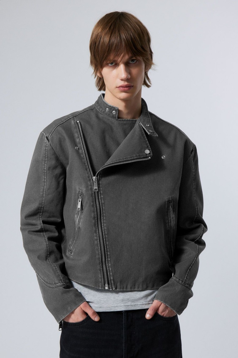 Clearance Weekday Luca Regular Biker Jacket