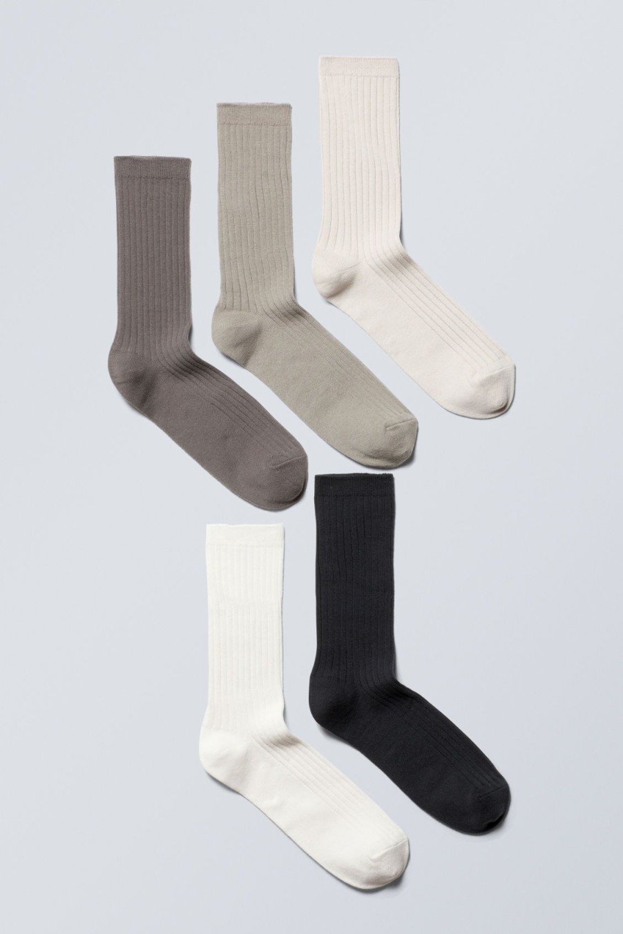 Wholesale Weekday 5-Pack Rib Socks