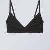 New Weekday Dylan Mesh V-Neck Bra