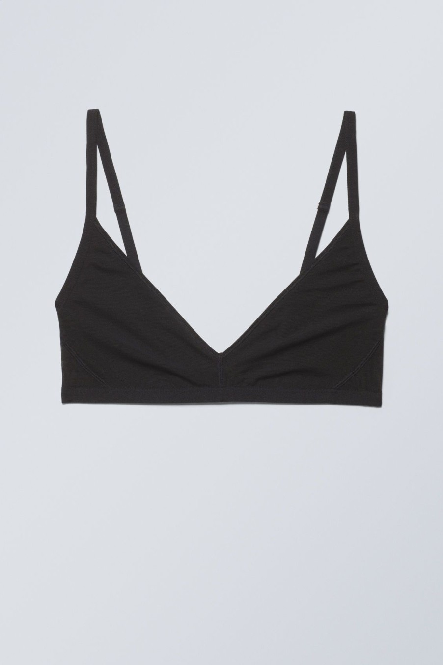 New Weekday Dylan Mesh V-Neck Bra