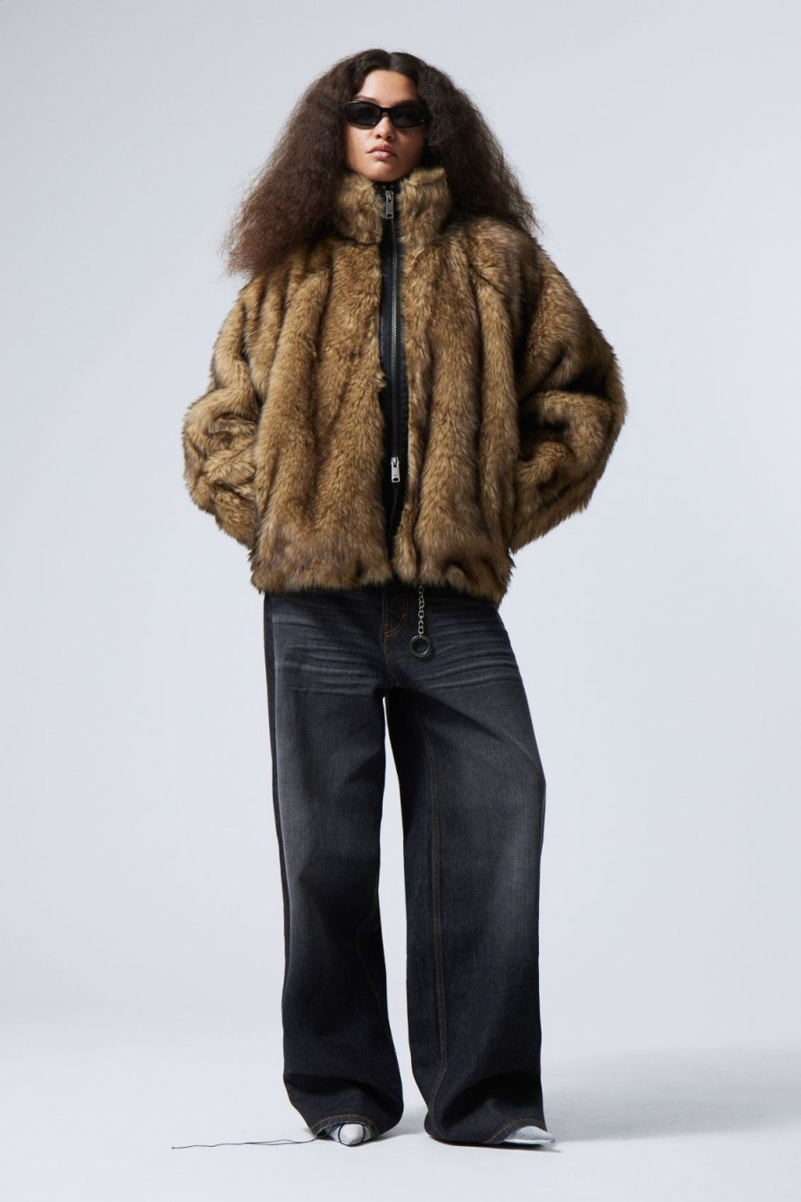 Clearance Weekday Alice Faux Fur Jacket