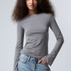 Wholesale Weekday Annie Boatneck Long Sleeve Top