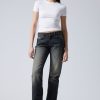 Online Weekday Arrow Low Straight Jeans